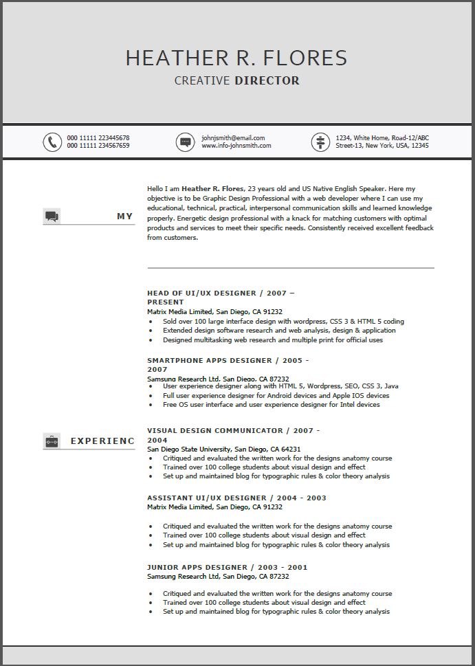 21 pieces timeless resume  template