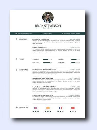 adamo clean resume template