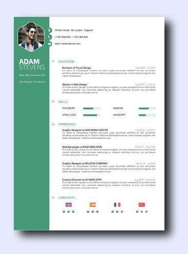 green way resume template
