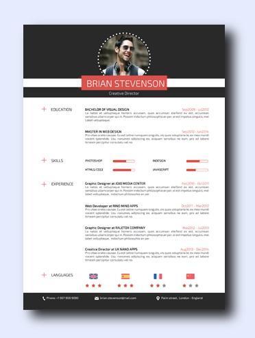 high street resume template