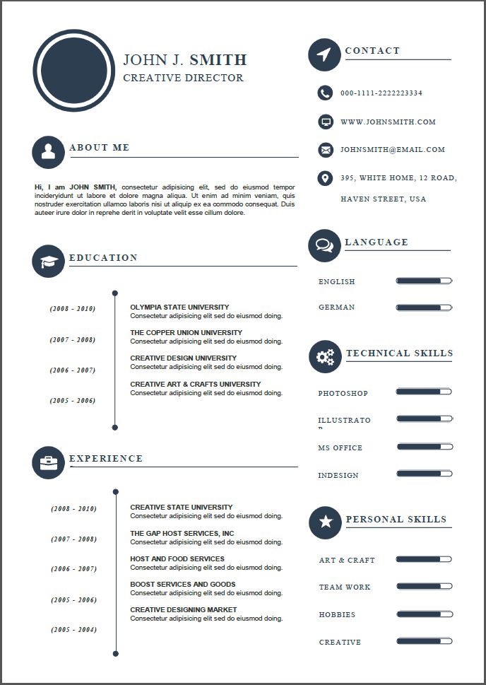 power smith resume template